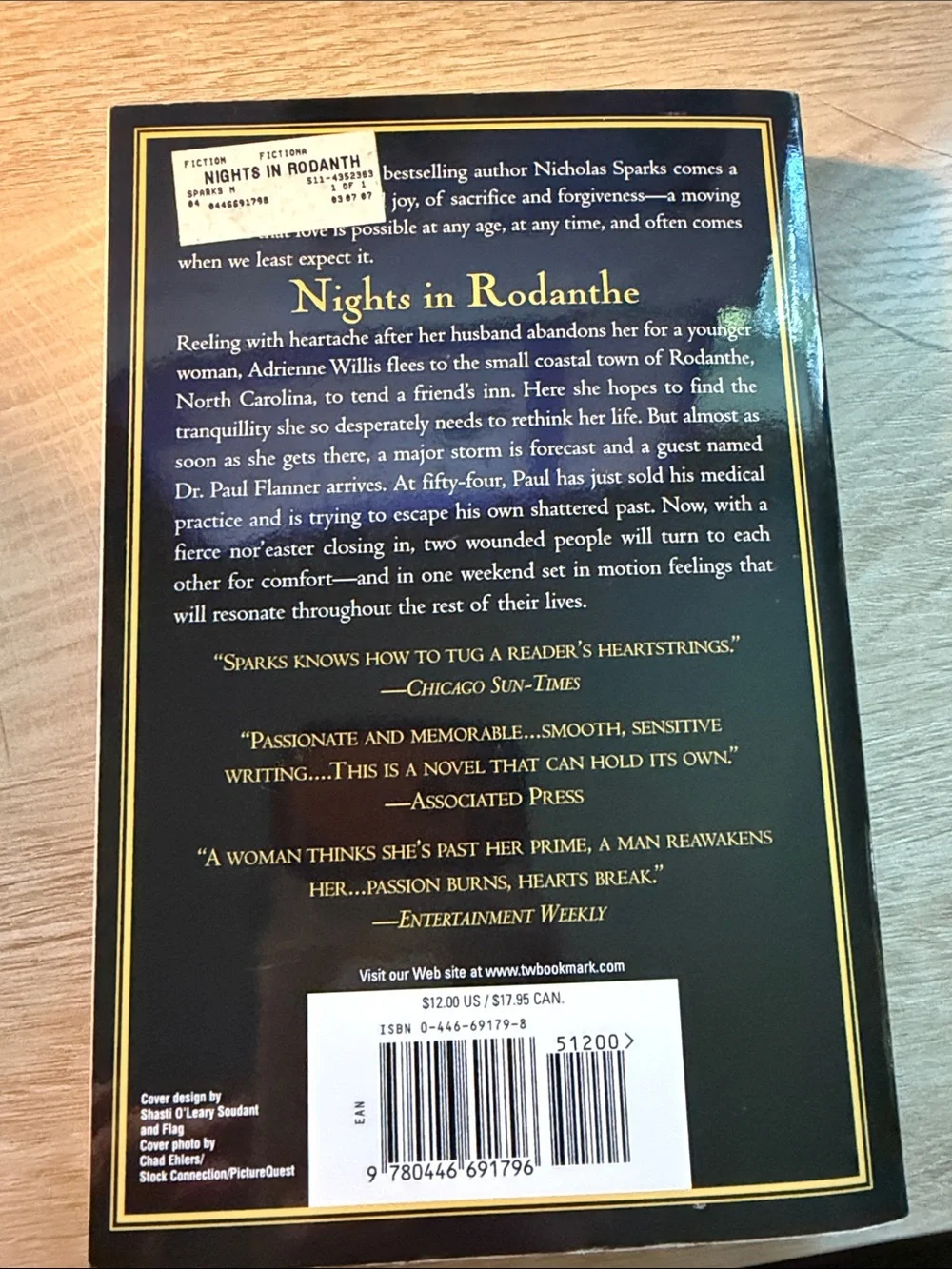 Nights in Rodanthe Paperback by - Nicholas Sparks